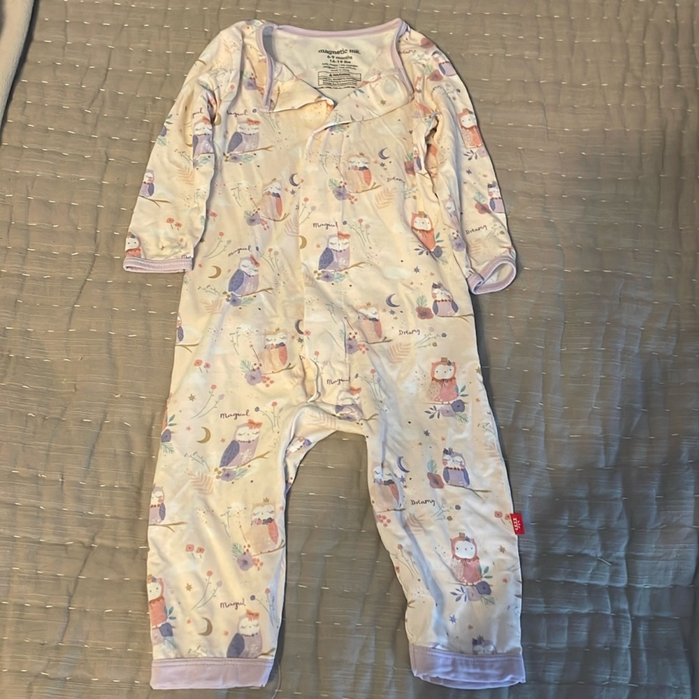 Magnetic Me Owl Love You Forever Onesie with Ruffle Butt
